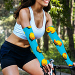 Yellow Rubber Ducks Print Sun Protection Arm Sleeves