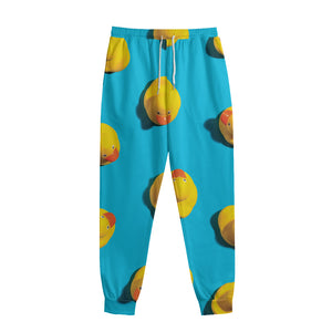 Yellow Rubber Ducks Print Sweatpants