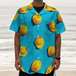 Yellow Rubber Ducks Print Textured Short Sleeve Shirt