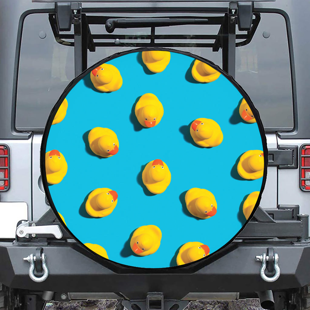 Yellow Rubber Ducks Print Tire Cover