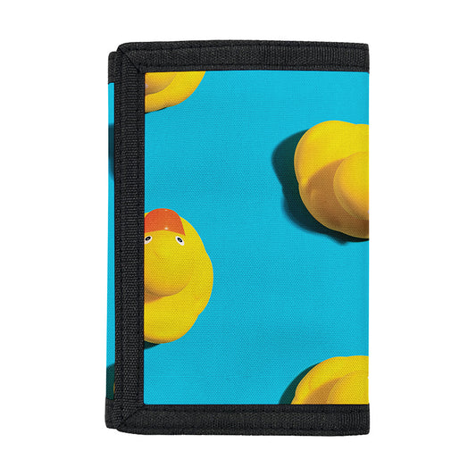 Yellow Rubber Ducks Print Trifold Wallet