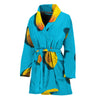 Yellow Rubber Ducks Print Women's Bathrobe