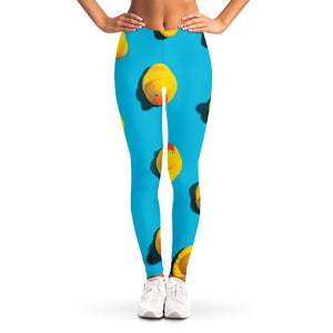 Yellow Rubber Ducks Print Women's Leggings