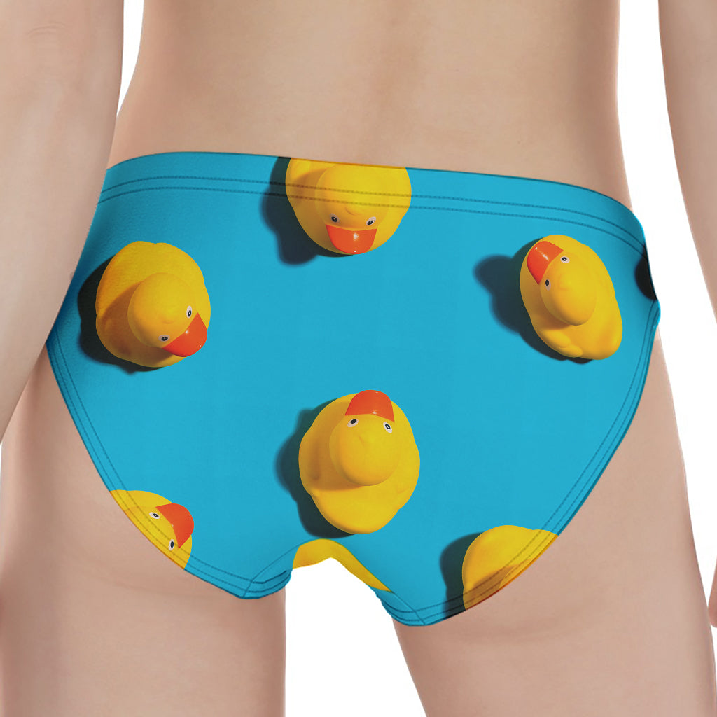 Yellow Rubber Ducks Print Women's Panties