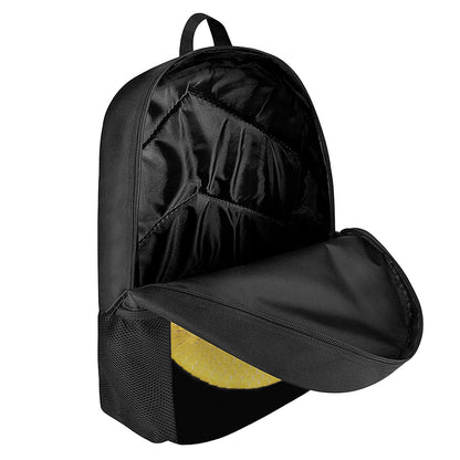 Yellow Snake Print 17 Inch Backpack