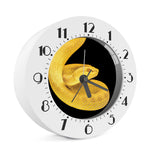 Yellow Snake Print Alarm Clock
