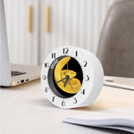 Yellow Snake Print Alarm Clock