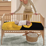 Yellow Snake Print Baby Crib Sheet
