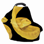 Yellow Snake Print Baby Seat Cover
