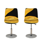 Yellow Snake Print Bar Stool Covers