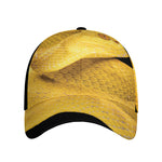 Yellow Snake Print Baseball Cap