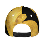 Yellow Snake Print Baseball Cap