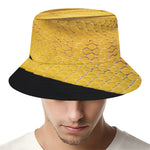 Yellow Snake Print Bucket Hat