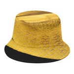 Yellow Snake Print Bucket Hat