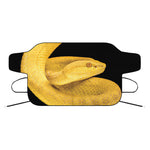 Yellow Snake Print Car Windshield Snow Cover