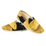Yellow Snake Print Casual Shoes