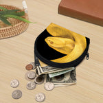 Yellow Snake Print Coin Purse