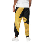 Yellow Snake Print Cotton Pants