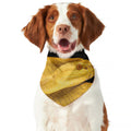 Yellow Snake Print Dog Bandana