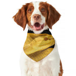 Yellow Snake Print Dog Bandana