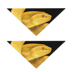 Yellow Snake Print Dog Bandana