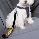 Yellow Snake Print Dog Seat Belt