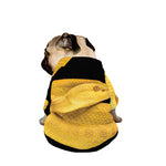 Yellow Snake Print Dog Zip Up Jacket