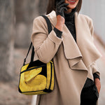 Yellow Snake Print Double Strap Bible Bag