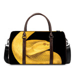 Yellow Snake Print Duffle Bag