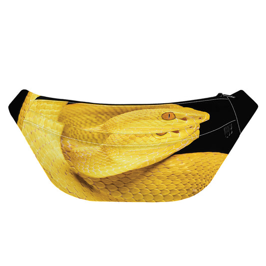 Yellow Snake Print Fanny Pack