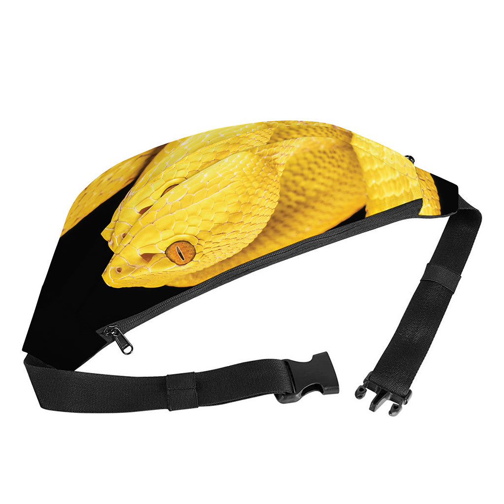 Yellow Snake Print Fanny Pack