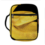 Yellow Snake Print Front Pocket Bible Bag