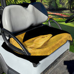 Yellow Snake Print Golf Cart Seat Cover