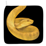 Yellow Snake Print Hand Towel