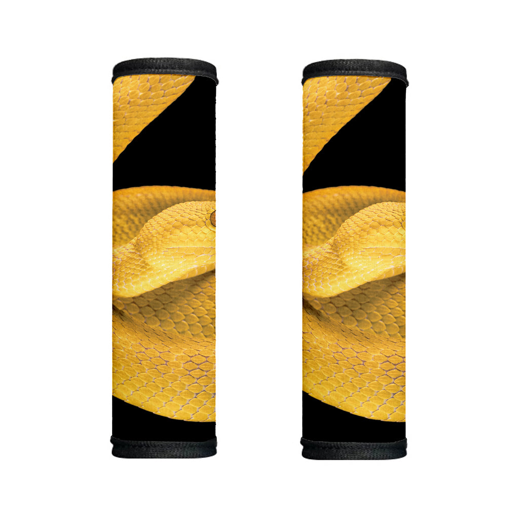 Yellow Snake Print Handle Covers