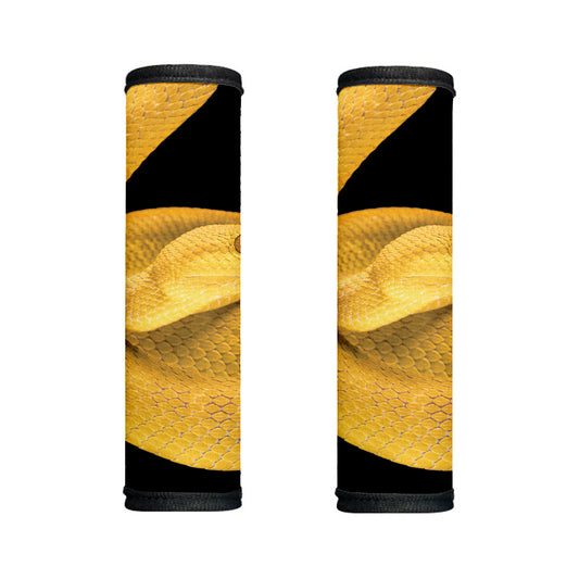 Yellow Snake Print Handle Covers
