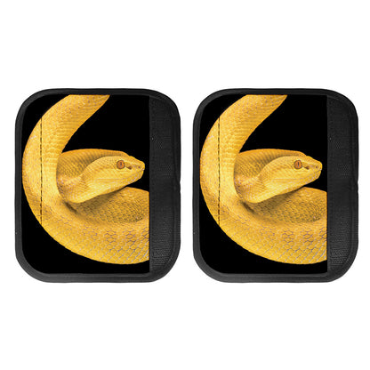 Yellow Snake Print Handle Covers
