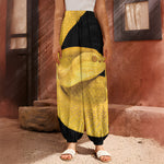 Yellow Snake Print Harem Pants