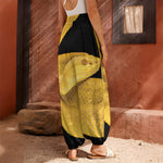 Yellow Snake Print Harem Pants