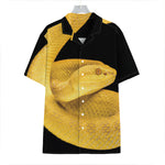 Yellow Snake Print Hawaiian Shirt