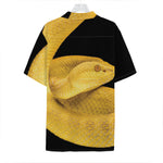 Yellow Snake Print Hawaiian Shirt