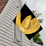 Yellow Snake Print House Flag