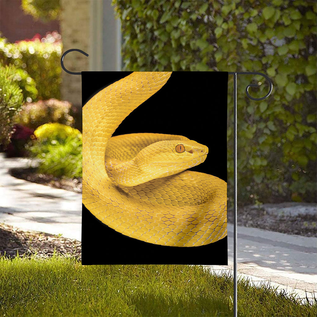 Yellow Snake Print House Flag