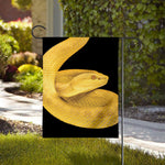 Yellow Snake Print House Flag