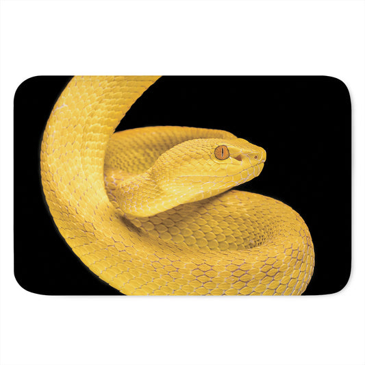 Yellow Snake Print Indoor Door Mat