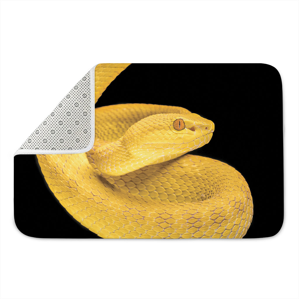 Yellow Snake Print Indoor Door Mat