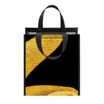 Yellow Snake Print Insulated Lunch Tote