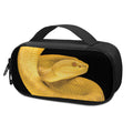 Yellow Snake Print Portable Cooler Travel Case