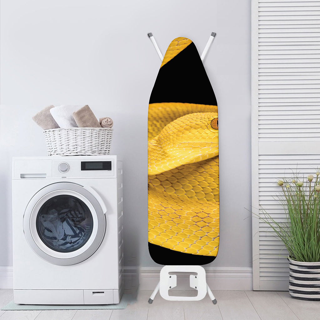Yellow Snake Print Ironing Board Cover