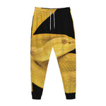 Yellow Snake Print Jogger Pants